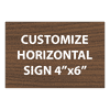 Engraved Sign Horizontal 4" x 6"