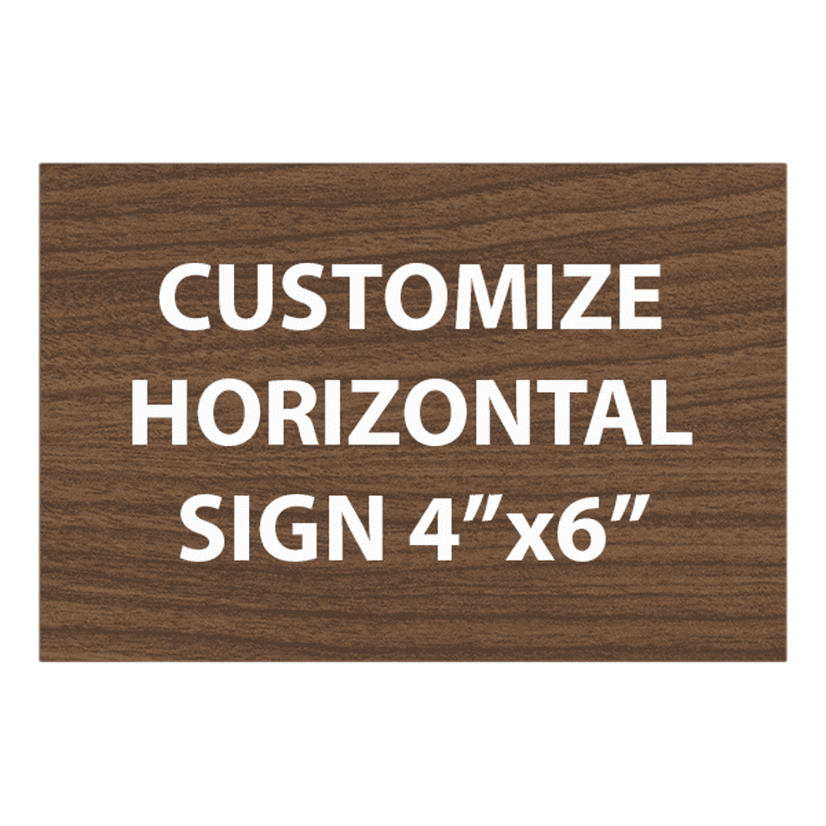 Engraved Sign Horizontal 4" x 6"