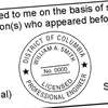 District of Columbia Engineer Seal Imprint