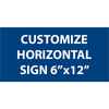 Engraved Sign Horizontal 6" x 12"