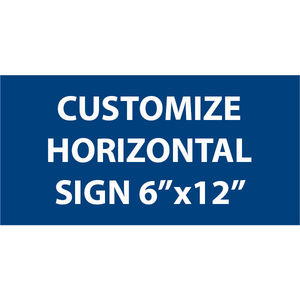 Engraved Sign Horizontal 6" x 12"