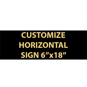 Engraved Sign Horizontal 6" x 18"
