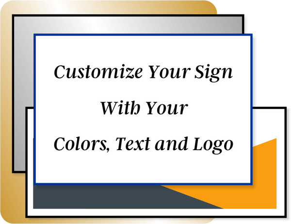Color 2" x 8" Horizontal Sign