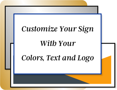 Color 2" x 8" Horizontal Sign - alternate view