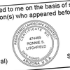 State of Arizona Landscape Architect Seal Imprint