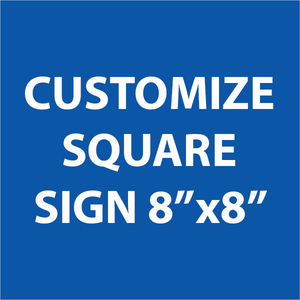 Engraved Sign Square 8" x 8"