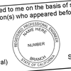 State of California Engineer Seal Imprint