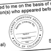 State of California Landscape Architect Seal Imprint