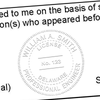 State of Delaware Engineer Seal Seal Imprint
