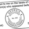 State of Georgia Landscape Architect Seal Imprint
