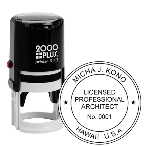 State of Hawaii Architect Seal