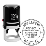 State of Hawaii Landscape Architect Seal