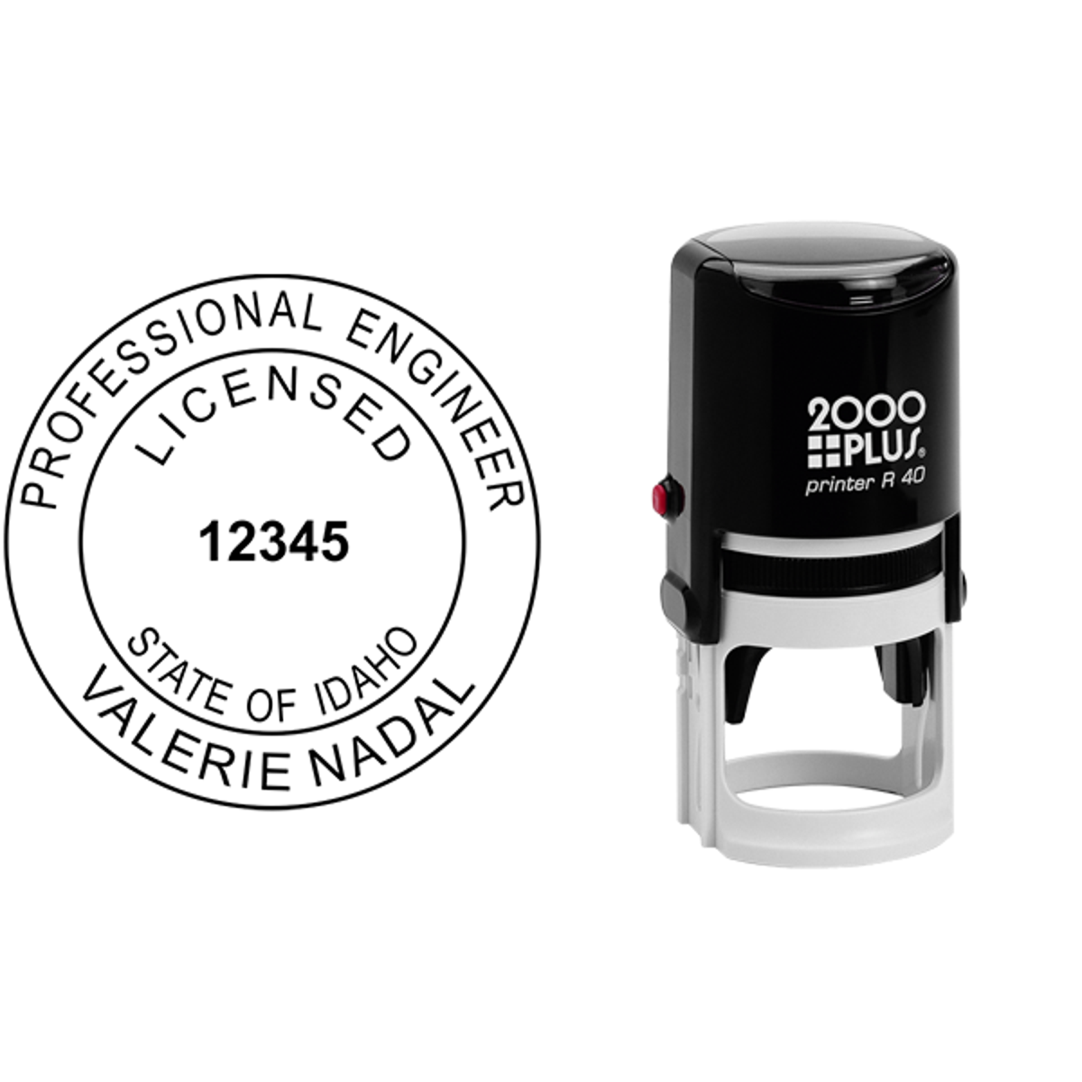 State of Idaho Engineer Seal Seal Body and Imprint