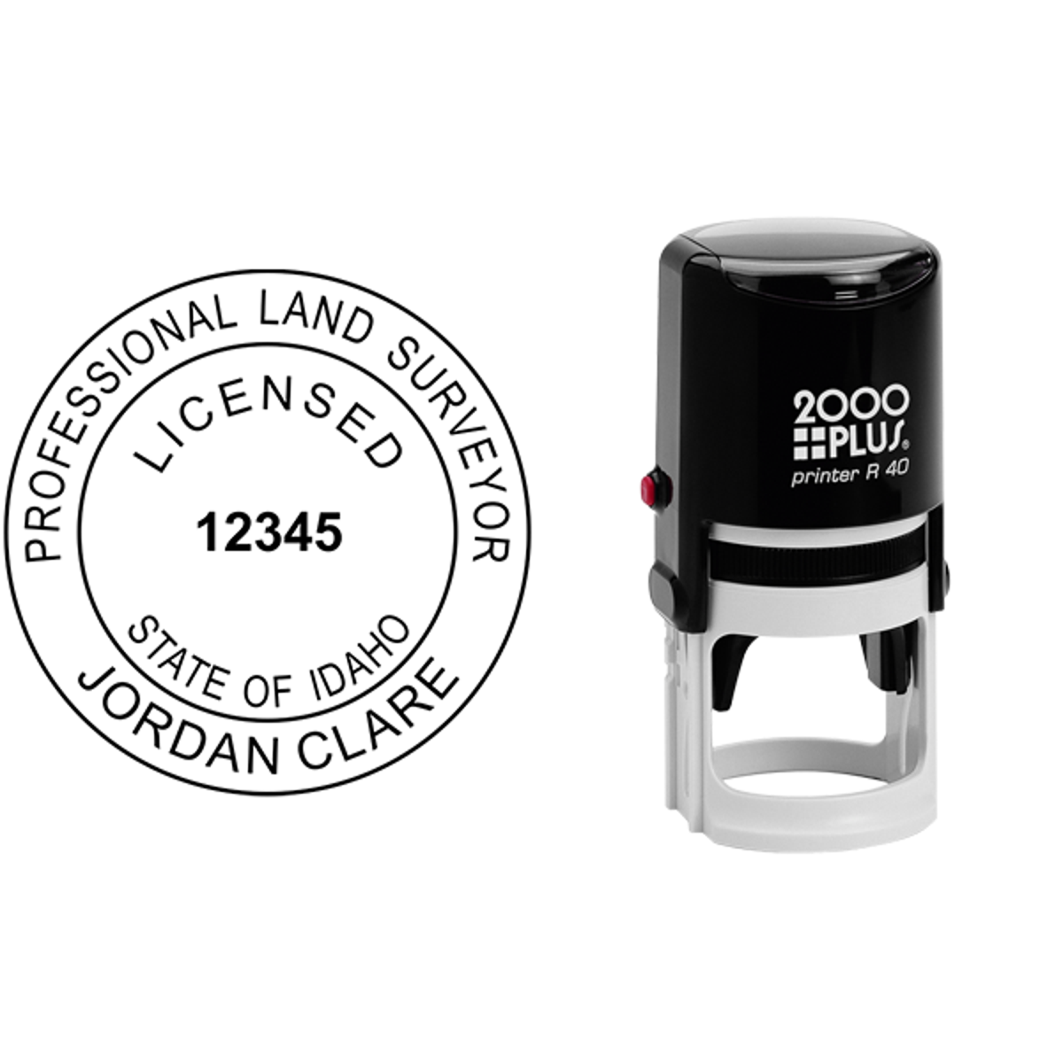 State of Idaho Land Surveyor Seal Body and Imprint