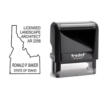State of Idaho Landscape Architect Seal - alternate view