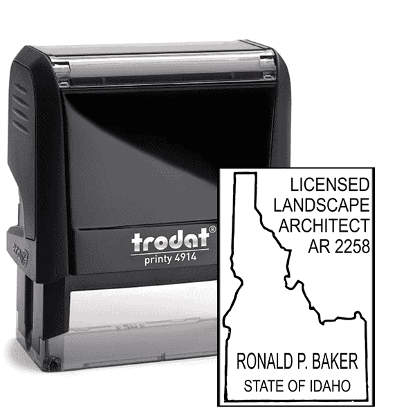 State of Idaho Landscape Architect Seal