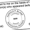 State of Kansas Engineer Seal Seal Imprint