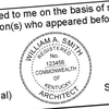 State of Kentucky Architect Seal Imprint