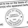 State of Maine Land Surveyor Seal Imprint