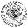 State of Maryland Land Surveyor Seal Body and Imprint