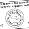 State of Massachusetts Landscape Architect Seal Imprint