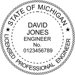 State of Michigan Engineer Seal