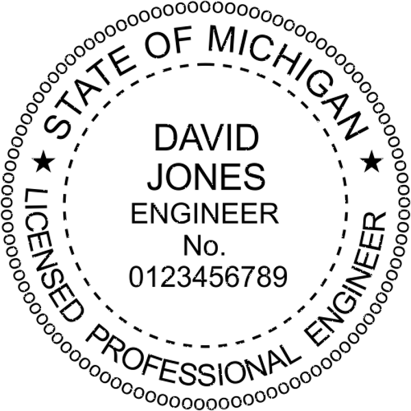 State of Michigan Engineer Seal