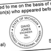 State of Michigan Engineer Seal Seal Imprint