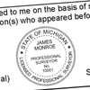 State of Michigan Surveyor Seal Imprint