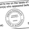 State of Minnesota Architect Seal Imprint