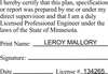 State of Minnesota Engineer Certification
