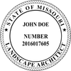 State of Missouri Landscape Architect
