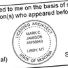 State of Montana Architect Seal Imprint