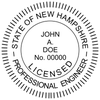 State of New Hampshire Engineer Seal Imprint