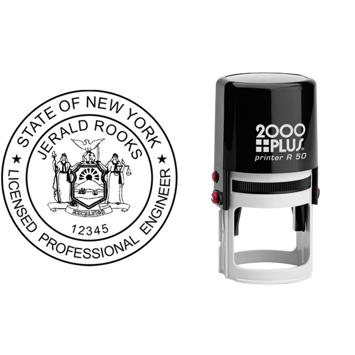 State of New York Engineer Seal Seal Body and Imprint