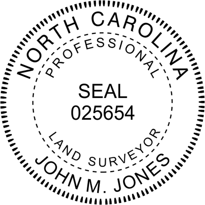 State of North Carolina Land Surveyor