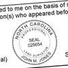 State of North Carolina Land Surveyor Seal Imprint
