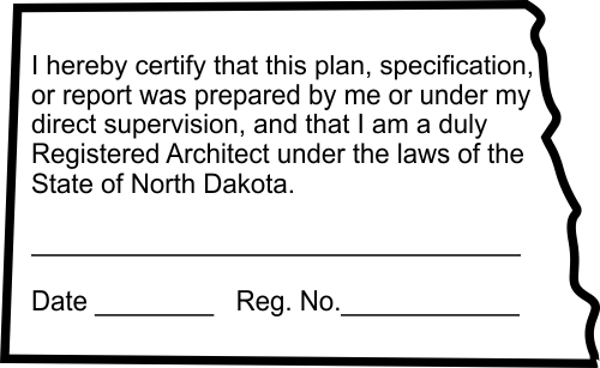 State of North Dakota Architect Certification