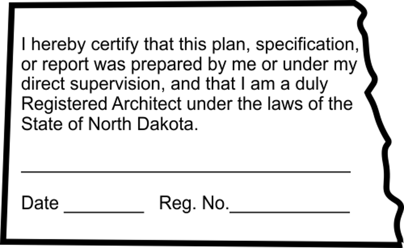 State of North Dakota Architect Certification