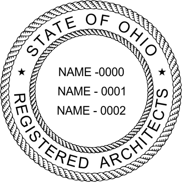 State of Ohio Architect Three Names