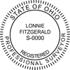 State of Ohio Land Surveyor Stamp