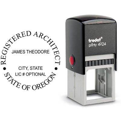 State of Oregon Architect Seal - alternate view