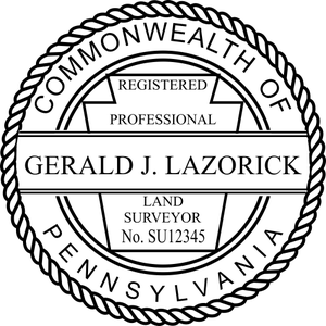 State of Pennsylvania Land Surveyor