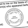 State of South Dakota Architect Seal Imprint