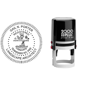 State of Tennessee Landscape Architect Seal Body and Imprint