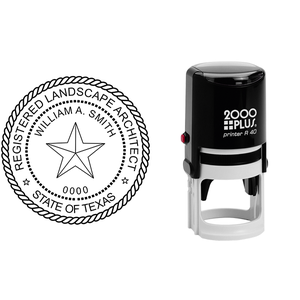 State of Texas Landscape Architect Seal Body and Imprint
