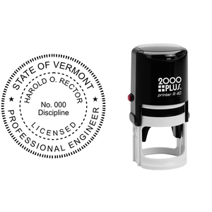 State of Vermont Engineer Seal Seal Body and Imprint