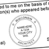 State of Wisconsin Architect Seal Imprint