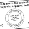 State of Wisconsin Landscape Architect Seal Imprint