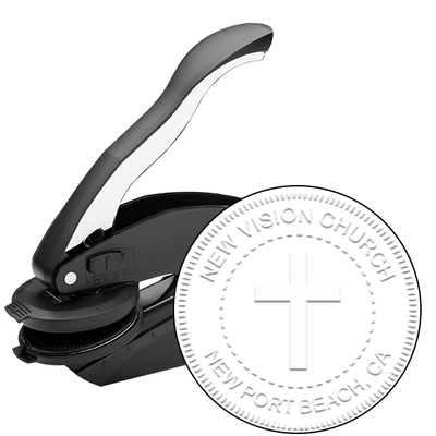 Religious Cross Embosser - alternate view